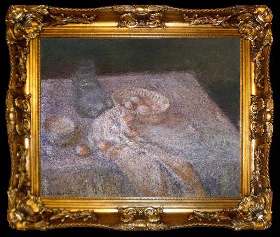framed  Claude Monet Still Life with Eggs, ta009-2